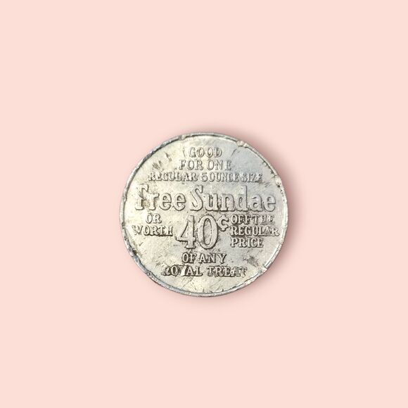 Vintage Dairy Queen Promotional Token Coin - Picture 2 of 2